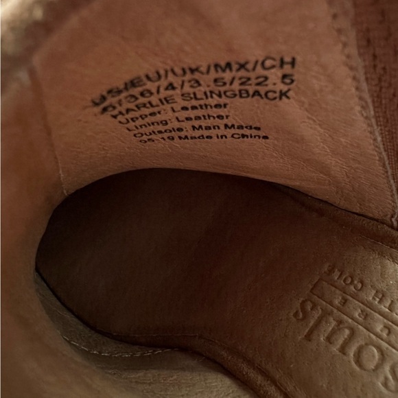 Eileen Fisher Caramel Suede Marlie Slingback Heels - Picture 7 of 7